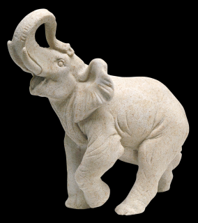 zahradní dekorace zvířat - zahradní sochy zvířat, Slon africký 1,2kg  J