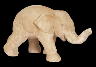 zahradní dekorace zvířat - zahradní sochy zvířat, Slon stojící, 32kg