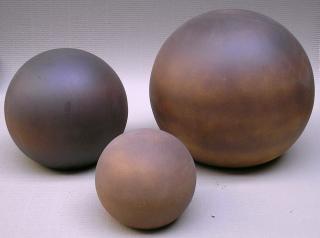 Zahradní keramika - koule 200200 Odstín-glazura: 2.cihlově tmavá-terakota-CT