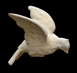 zahradní socha - Holubice (křídla), výška 22 cm, 1,5 kg