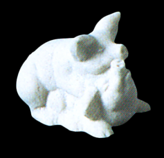 zahradní socha - prasátka, výška 5 cm, 0,2 kg