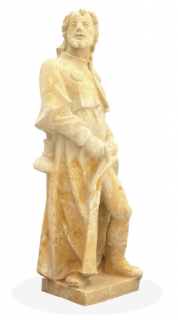 zahradní socha - Svatý Roch, výška 70 cm, 27 kg