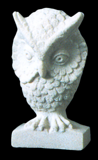 zahradní socha zvířat - Výr II, výška 14 cm, 0,4 kg