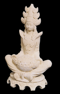 zahradní sochy - Asijský buddha, výška 27 cm, 1,9 kg