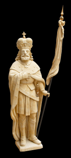 zahradní sochy - Sv. Václav, výška 120 cm, 100 kg