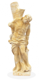 zahradní sochy - Svatý Šebestián, výška 86 cm, 40,5 kg