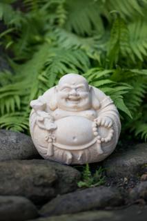 zahradní sochy - zahradní dekorace, Buddha kulatý 7,5 kg  T
