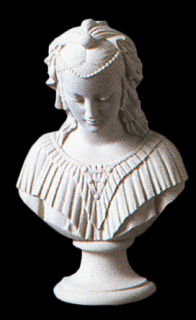 zahradní sochy - zahradní dekorace, Dívka s perlami 1,6kg  J