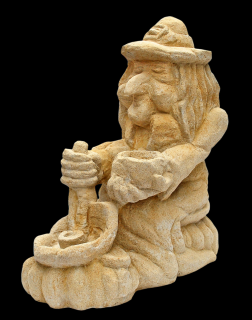 zahradní soška - Čarodějnice, výška 46 cm, 20 kg