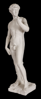 zahradní sošky - David stojící, výška 112 cm, 59 kg