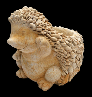 zahradní sošky - Ježek - květináč, výška 28 cm, 11 kg