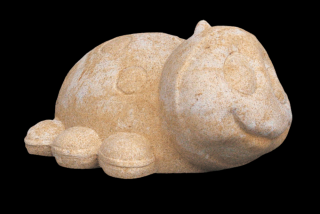 zahradní sošky zvířat - beruška, výška 13 cm, 3,5 kg