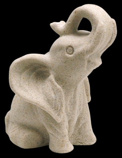 zahradní sošky zvířat - slůně II, výška 10 cm, 0,2 kg