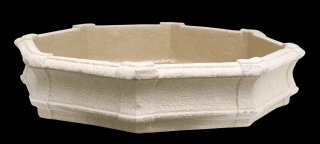 zahradní vázy - Miska hranatá, výška 8 cm, 4,3 kg