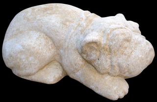 zahradní  zvířata - Anglický buldoček, výška 15 cm, 10 kg