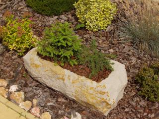 ZahradníDekorace kamenné koryto, květináč z pískovce NATUR 77x37x27