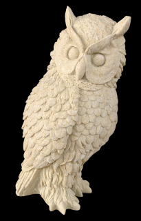 zvířata na zahradu - Výr III, výška 23 cm, 2,5 kg