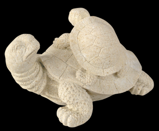 zvířata na zahradu - Želvy velké, výška 9,5 cm, 1 kg
