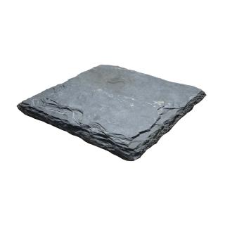 Plotová stříška na sloupek z černé břidlice 55x55 cm, WALL002