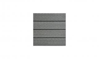 WPC podlahové dlaždice 30x30 cm, šedá, GST201_VZOREK