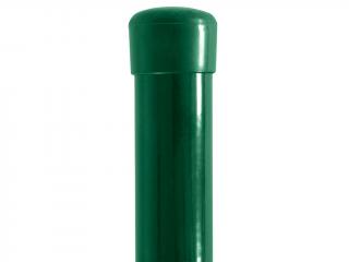 Plotový sloupek DAMIPLAST® poplastovaný Zn + PVC 42x1,5 mm, zelený Délka 1600 mm