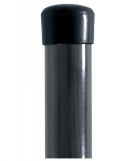 Sloupek IDEAL ANTRACIT Zn + PVC 1750/48/1,5mm RAL 7016, bez příchytky napínacího drátu