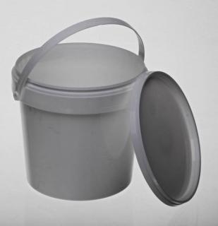 Kelímek / kbelík s víčkem - 1,1l, ucho, bílá
