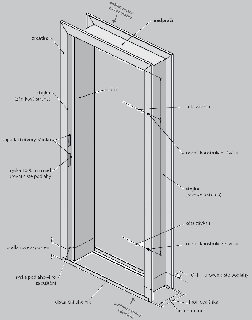 Protipožární zárubeň ocelová - 1450x1970 cm - EI 30 Profilová šířka: S 150