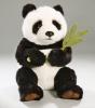 Plyšová panda s listem 28 cm - plyšové hračky