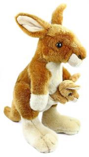 Plyšový klokan s mládětem 26 cm - plyšové hračky