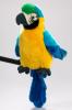 Plyšový papoušek maňásek 25 cm - plyšové hračky