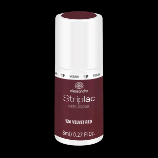 Striplac Peel or Soak VELVET RED 8 ml velikost balení: 5 ML