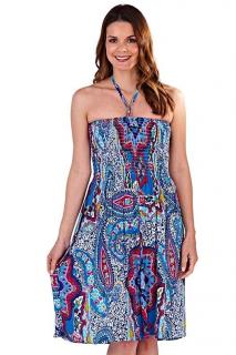 Dámské letní šaty/sukně 3v1 Etno modré Vyberte velikost: L