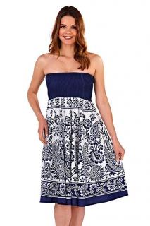 Dámské letní šaty/sukně 3v1 Grace modré Vyberte velikost: L