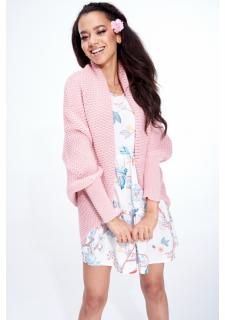 Dámský svetr Maxi Over růžový Vyberte velikost: Univerzální