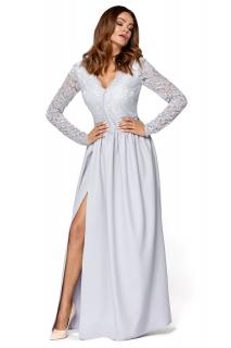 Plesové šaty Fanfára šedé Vyberte velikost: 36