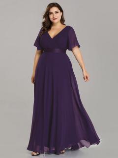 Společenské šaty Laguna fialové Vyberte velikost: L