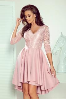 Společenské šaty Nicolle růžové Vyberte velikost: L