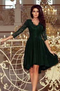 Společenské šaty Nicolle tmavě zelené Vyberte velikost: XL