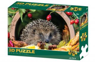 Puzzle s 3D efektem Ježek