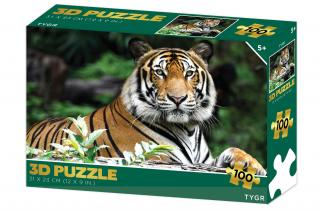 Puzzle s 3D efektem Tygr