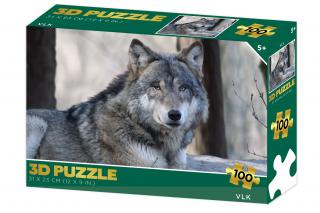 Puzzle s 3D efektem Vlk