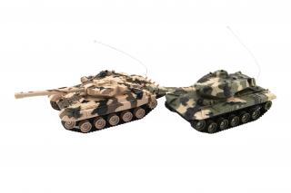 Tank RC 2ks 25cm tanková bitva + dobíjecí pack 27MHZ a 40MHz