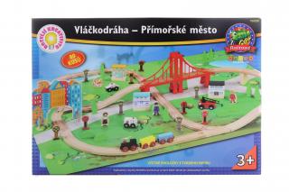 Vláčkodráha - Přímořské město 80 ks