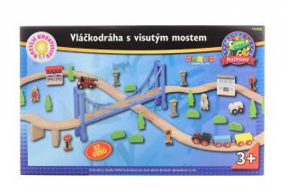 Vláčkodráha s visutým mostem