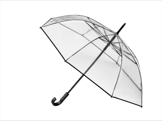 Dámský průhledný deštník