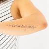 Tetovačka Tattly Typografie To Live, To Learn, To Love