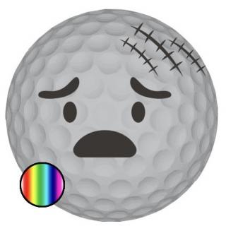 Golfové míčky  - mix značek Barva: Barevný mix, Opotřebení: AA/A