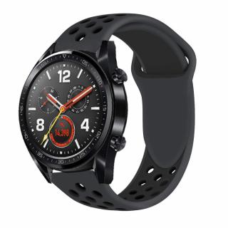 Gumový řemínek TVC Bi-Color pro Huawei Watch GT/Honor Watch Magic Barva: Černá