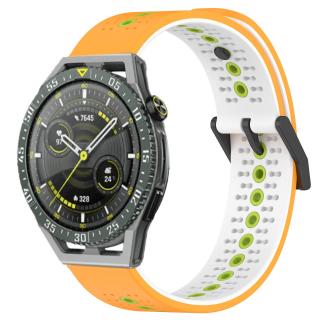 Gumový řemínek TVC Bi-Color pro Huawei Watch GT3 SE 22 mm Barva: Žlutá